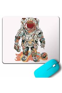 Kendim Seçtim Fly Me To The Moon Astronot Gezegen Mouse Pad