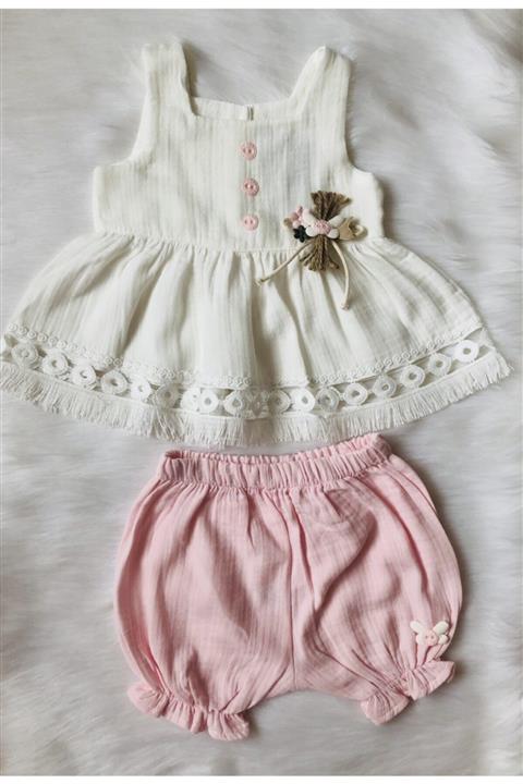 HAZAR MODA Kız Bebek Lüks Şık Takım