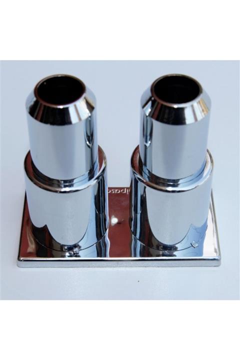 Radiva Çiftli Radyatör Boru Gizleme Kılıfı Yaylı Krom