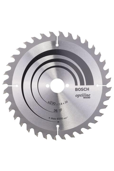 Bosch - Optiline Serisi Ahşap Için Daire Testere Bıçağı 230*30 Mm 36 Diş 2608640628