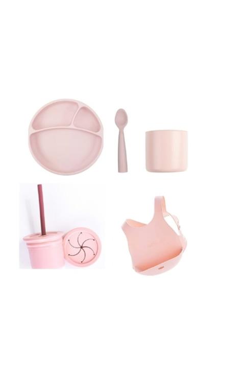 Oioi Beslenme Seti 5 Parça Hamhüp Pembe