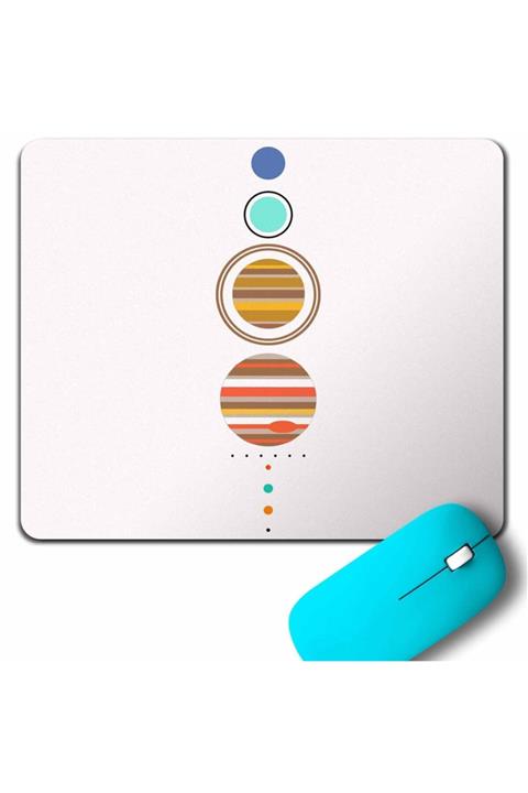 Kendim Seçtim Güneş Sistemi Gezegenler Solar Sistem Dünya Ay Mouse Pad
