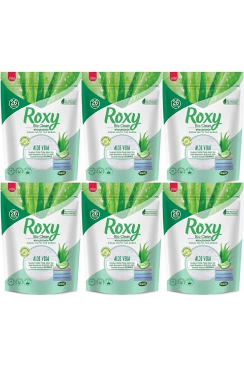 Roxy Dalan Bio Clean Sabun Tozu Aloe Vera 1,6 Kg X 6 Adet