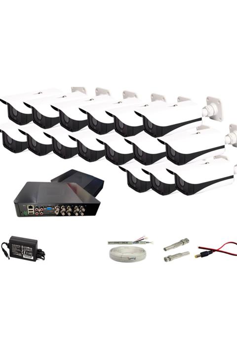 PROMISE 16 Kameralı Set 3mp 1080p Full Hd Metal Dahua Kasa Paket Sistem