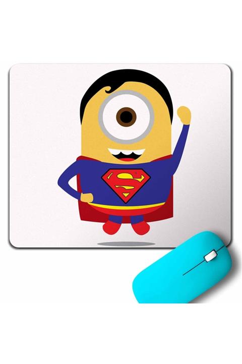 Kendim Seçtim Minyonlar Mınnıons Superman Süper Kahraman Hero Mouse Pad