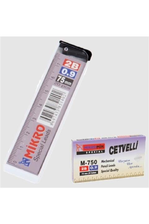 Mikro Min Cetvelli Versatil Kalem Ucu 2b 24 Lü Kutu 75 Mm 0.9 Mm 8697433851419
