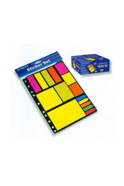 Rubenis Yapışkanlı Not Kağıdı Karışık Set Rps-25 Index