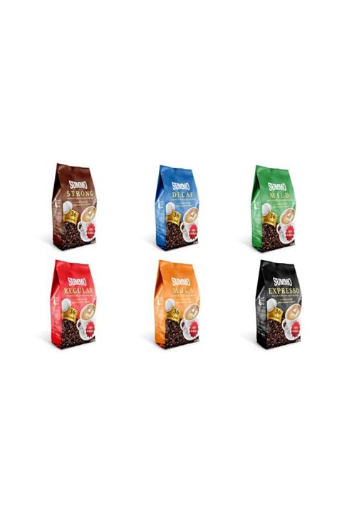 SUMMO 216'lı Süper Avantaj Paketi (36x6) Senseo Pad Coffee Pads Kahve Kapsülü