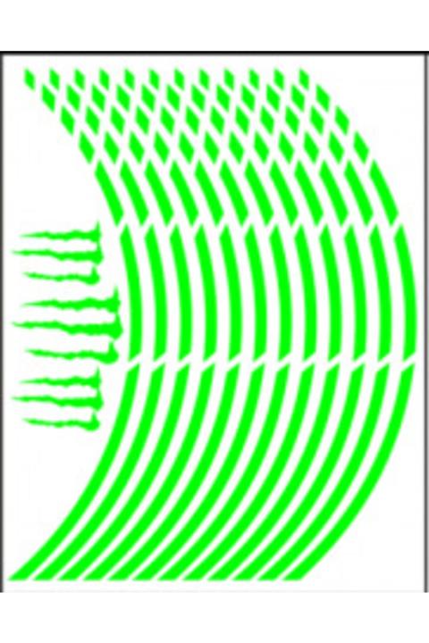 Gogo Florasan Yeşil Kesik Jant Şeridi