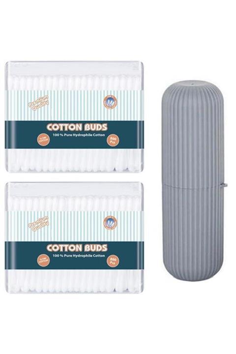 HomeCare 400 Adet Kulak Pamuğu Aile Paketi Özel Kutulu Set