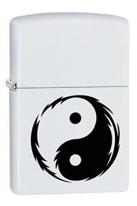 Zippo White Matte Yin-yang Çakmak