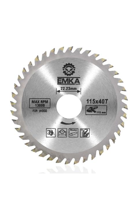 Emka Ahşap Kesme Sunta Testeresi 115 Mm 40 Diş