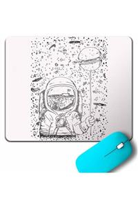 Kendim Seçtim Astronot Uzay Cosmos Ay Dünya Gezegen Galaksi Mouse Pad