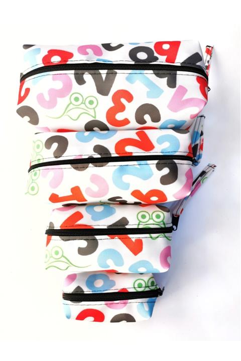 AİLY COSMETİCS 4 Parça Matruşka Makyaj Çantası Seti