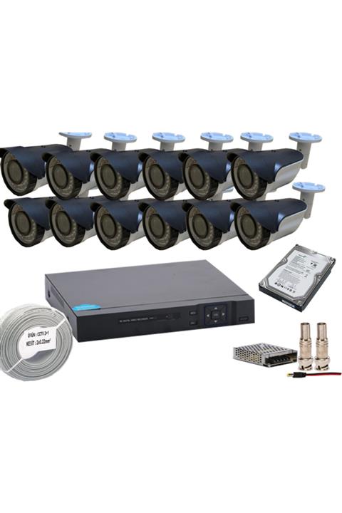 PROMISE 12 Kameralı Güvenlik Sistemi Harddisk Dahil