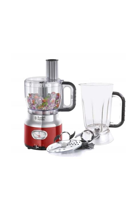 RUSSELL HOBBS 25180-56 Retro Kırmızı Mutfak Robotu