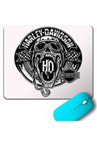 Kendim Seçtim Harley Davıdson Motorcycle Skull Kuru Kafa Mouse Pad