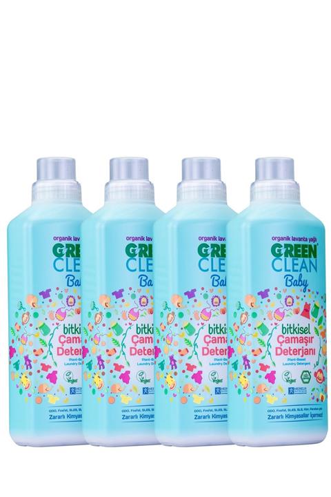 Green Clean Baby Çamaşır Deterjanı 1 Lt. 4' Lü Set