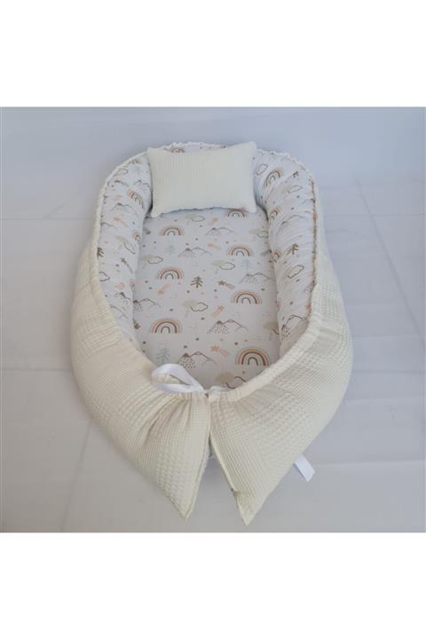 babynestdunyasi Krem Pike Bebek Yuvası Babynest