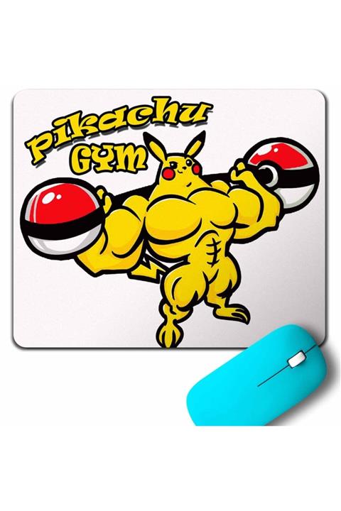 Kendim Seçtim Pıkachu Gym Fıtness Spor Vücut Geliştirme Mouse Pad
