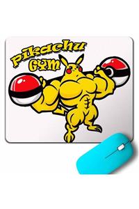 Kendim Seçtim Pıkachu Gym Fıtness Spor Vücut Geliştirme Mouse Pad