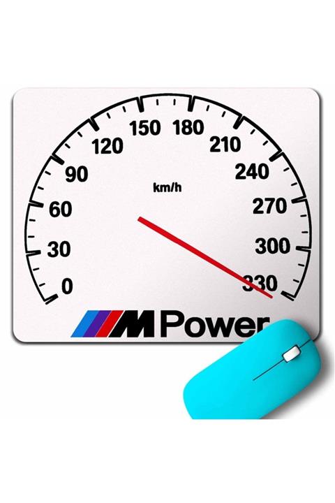 Kendim Seçtim Bmw M Power Sport Logo Top Speed Ibre Son Hız Mouse Pad