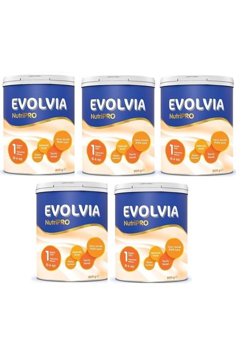 Evolvia Nutripro 800gr No:1 (0-6 Ay) Bebek Sütü (5 Li Set)