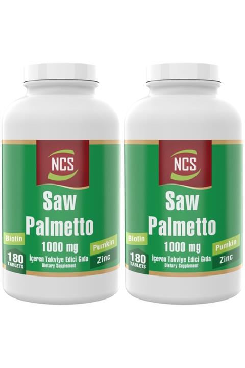NCS Saw Palmetto 1000 Mg 2 Kutu 360 Tablet Çinko Complex