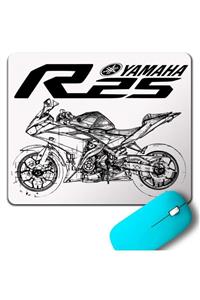 Kendim Seçtim Yamaha Yzf R25 R 25 Motosport Motosiklet Logo Mouse Pad