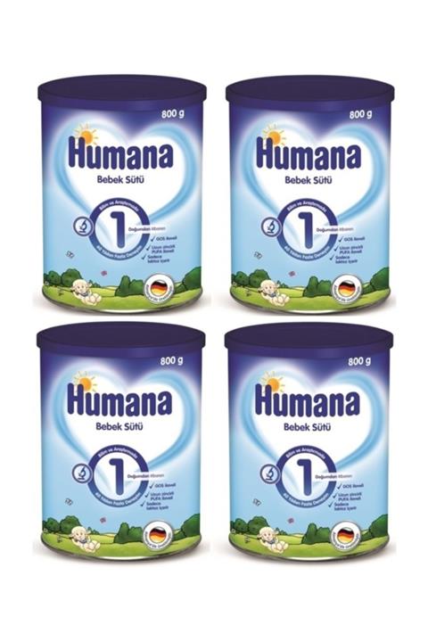 Humana 1 Bebek Sütü 800 Gr 4'lü Set 0-6 Ay