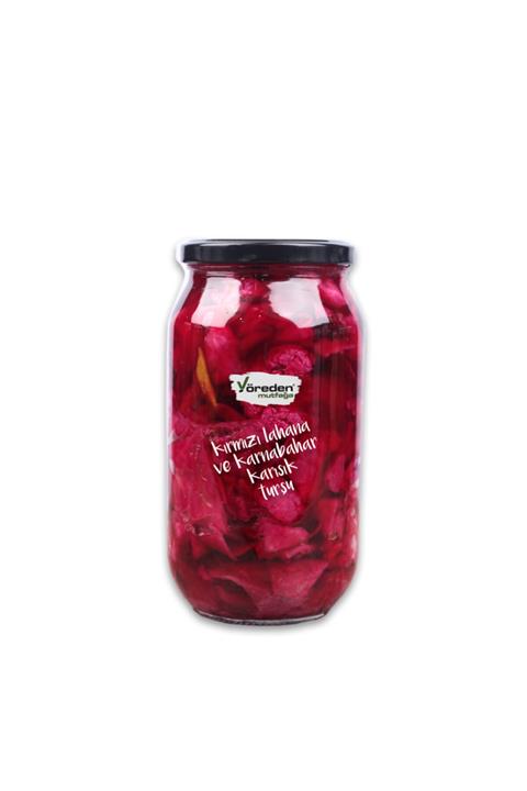 Yöreden Mutfağa Kırmızı Lahana Karnabahar Karışık Turşu 1 kg