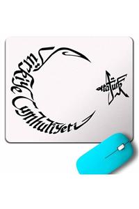 Kendim Seçtim Atatürk Tc Türk Bayrağı Osmanlıca Arapça Mouse Pad