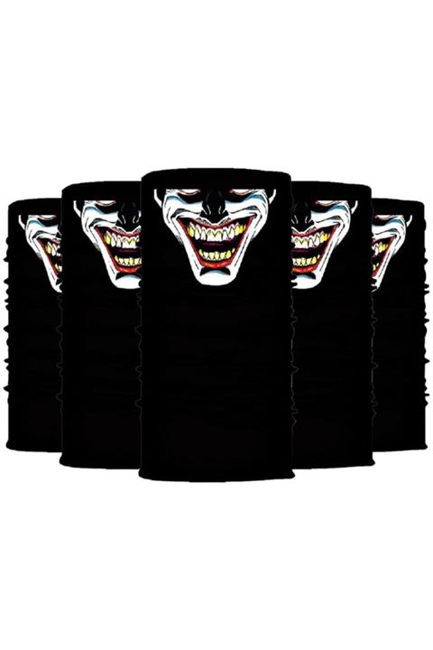 Knmaster Fancy Joker Buff Bandana Boyunluk Maske Saç Bandı 5'li Paket