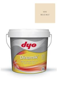 Dyo Dinamik Silikonlu Silinebilir Ipek Mat Iç Cephe Duvar Boyası 0355 Belce Beji 15 Lt