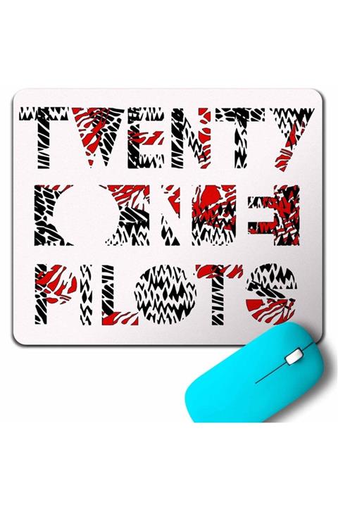 Kendim Seçtim Twenty One Pılots Logo Stressed Mouse Pad