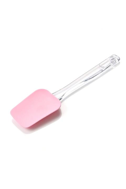 Pazarika Plastik Saplı Silikon Spatula Pembe
