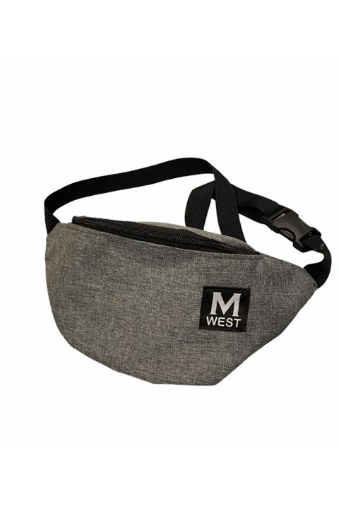 The Moda West West Serisi Unisex Gri Bel Ve Omuz Çantası