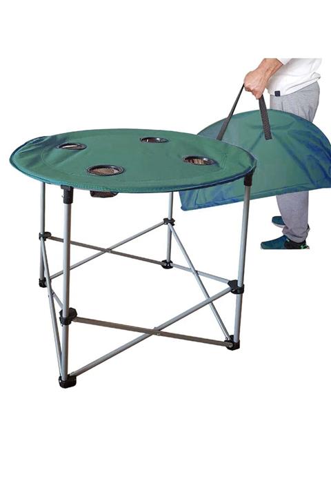 Blooma Katlanır Kumaş Kamp Piknik Masası 71cm Yeşil