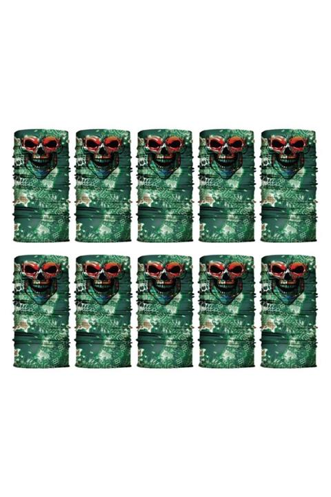 Knmaster Jagger Buff Bandana Boyunluk Maske Saç Bandı 10'lu Paket