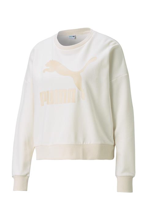 Puma Kadın Beyaz Classics Logo Crew Sweatshirt