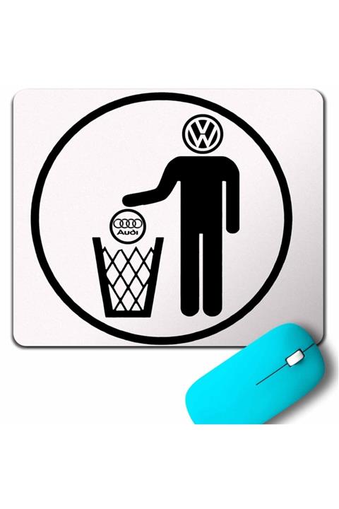 Kendim Seçtim My Favori Volkswagen Vw Audı Yi Çöpe Atıyor Mouse Pad