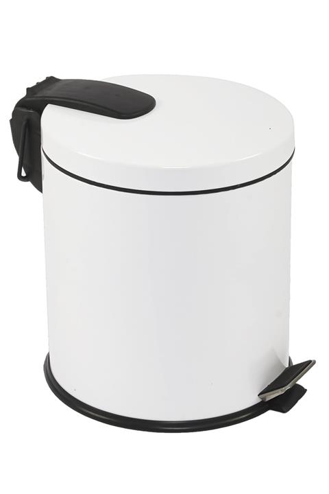 Foreca Beyaz Renkli Pedallı Çöp Kovası 20 Lt