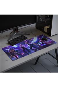 Gamemar Desenli Dikişli Yıkanabilir Gaming Oyuncu Mousepad 90x40cm