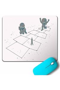 Kendim Seçtim Astronot Dans Uzay Cosmos Space Galaksi Gezegen Mouse Pad