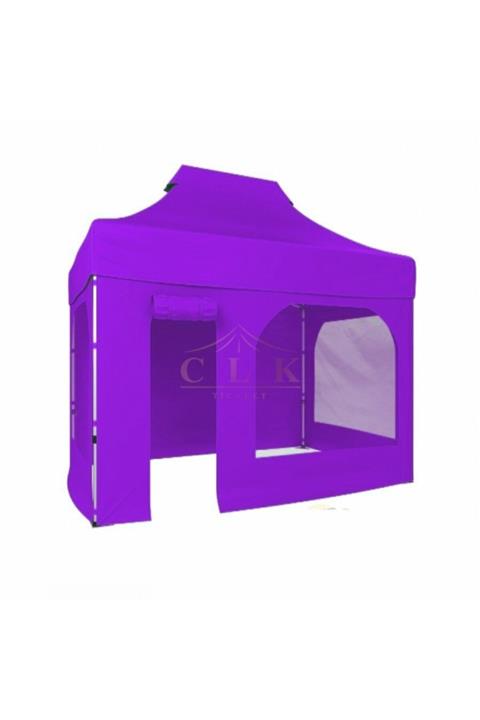 CLK Garden Clk 2x3 40mm Alüminyum Katlanabilir Tente 4 Kenar Kapalı Kapı Pencereli