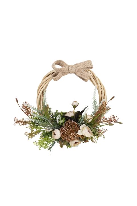 Çiçekmisin Yapay Gül Lavanta Aranjmanlı Kapı Süsü