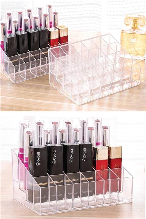 BİTERSE 24 Bölmeli Masa Üstü Mini Makyaj Organizeri