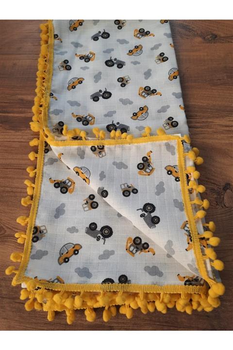 Sedef tuhafiye Ponponlu Müslin Bez