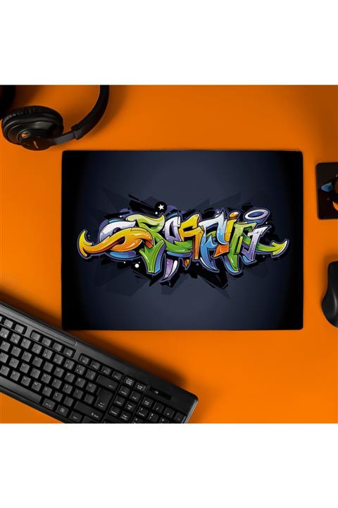 Hediyesepeti Grafiti Tasarımlı Tasarımlı 40x30 Mousepad - Mouse pad - Fare Altlığı