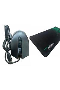 ATAEXPRESS 7 Tuşlu Rgb Işıklı Gaming Oyuncu Gamer Mouse 3200dpı Hasır Kablolu + 70cm Razer Pad